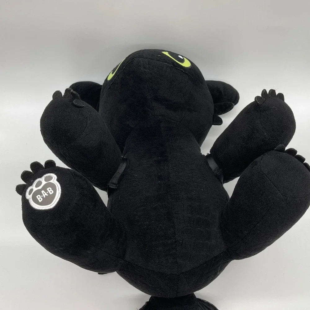 Build-A-Bear Toothless Night Fury Plush DreamWorks Dragons Black 14in